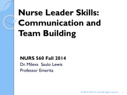 Nurse Leader Skills: Delegation, Conflict Engagement and Ethics in