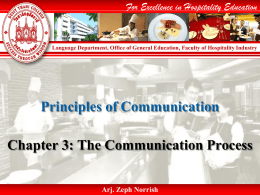 Noise in the Communication Process