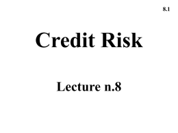 Credit Risk, Chapter 23