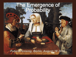Ian Hacking Emergence of Probability Presentation Future