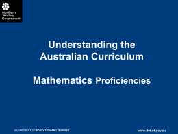 Understanding the Australian Curriculum Mathematics