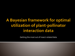 A Bayesian framework for optimal utilization of plant