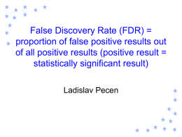 positive False Discovery Rate (pFDR)