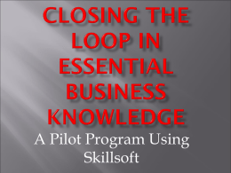 Closing the Loop - San Diego State University College of