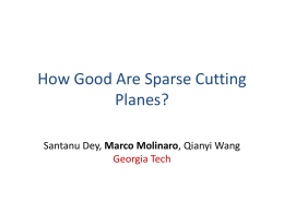 How Good Are Sparse Cutting-Planes?