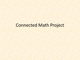Connected Math Project