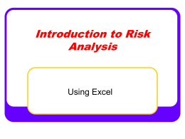 Risk Analysis - Foundation Coalition
