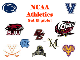 Information & Resources for College Bound Student Athletes