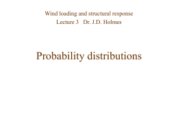 Probability distributions - LSU Hurricane Engineering