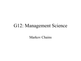 G12: Management Science - Department of Engineering