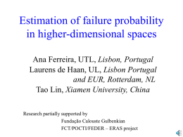 Estimation of failure probability in higher