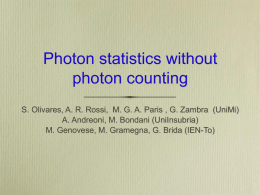 Photon statistics without photon counting