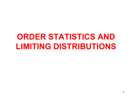 LIMITING DISTRIBUTIONS - Middle East Technical University