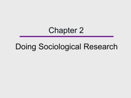 Chapter 1, Developing A Sociological Perspective