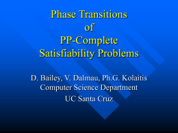 Phase Transitions of PP-Complete Satisfiability Problems