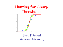 Hunting for Sharp Thresholds
