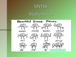 MVHS Mathematics - Marana Unified School District