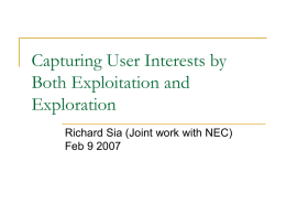 Capturing User Interests by Both Exploitation and Exploration