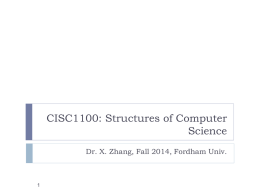 CSRU 2200 Data Structure: Introduction