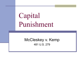 Capital Punishment - Columbia Law School
