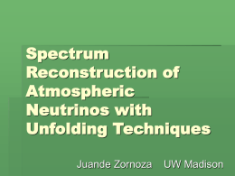 Spectrum Reconstruction of Atmospheric Neutrinos with