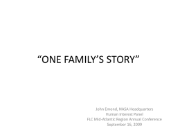 ONE FAMILY’S STORY” - FLC Mid