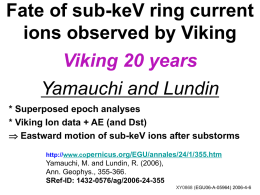 Fate of sub-keV ring current ions observed by Viking