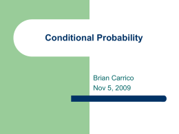 Probability - William & Mary Mathematics