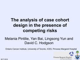 Survivial Analysiss - The Analysis of Case Cohort Design in the
