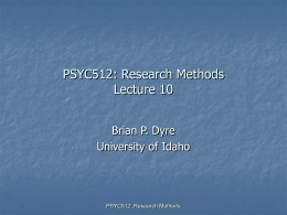 Lecture10 - University of Idaho