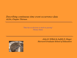 Describing Continuous-Time Event Occurrence Data