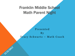 NJASK Parent Night - Franklin Township Board of Education