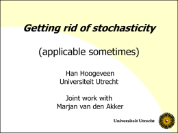 Slides stochastic processing times