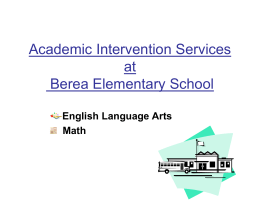 Academic Intervention Services New York State