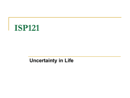 R. Settimi`s lecture on probability