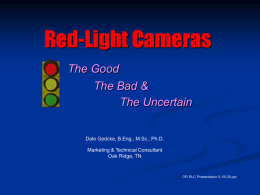 Red-Light Cameras - Photo Radar Scam
