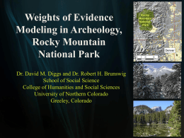 Weights of Evidence Modeling in Archeology, Rocky Mountain