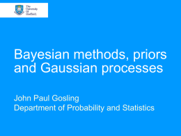 Bayesian methods - University of Sheffield