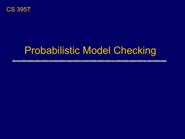 Probabilistic model checking.