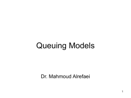 Queuing Models
