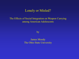 Lonely or Mislead?: The Effects of Social Integration on