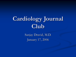 Cardiology Journal Club