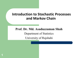 Introduction to Stochastic Processes and Markov Chain