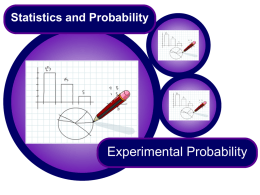 experimental probabilities