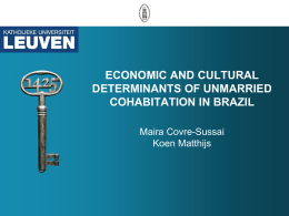 Economic and cultural determinants of unmarried cohabitation in
