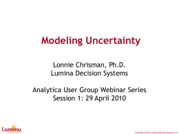 Modeling Uncertainty - Analytica Wiki