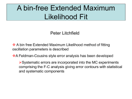 A bin-free Extended Maximum Likelihood Fit