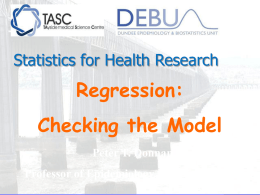 Regression_checking the model