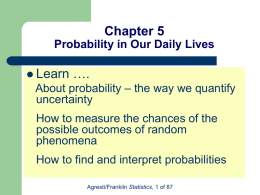 Lecture 9 - Statistics