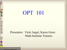 OPT Presentation Final Corrected Copy
